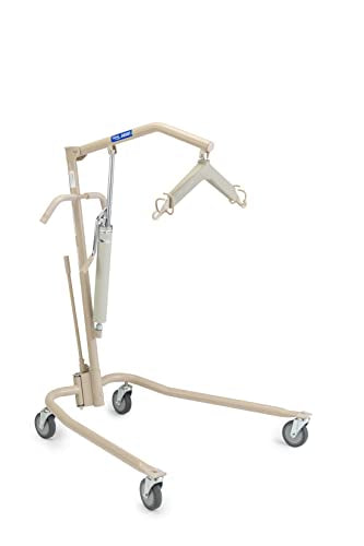Invacare Lightweight Hydraulic Patient Lift, White, 450 lb. Weight Capacity, 9805P, Beige