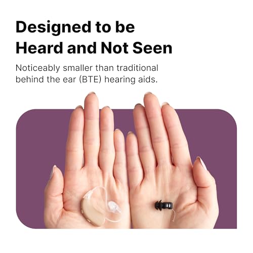 EARGO Eargo 8 Virtually Invisible Self-Fitting FDA-Cleared OTC CIC Hearing Aids - Most Advanced Model with Smart Sound Adjust and Sound Match Technology, Rechargeable, Lifetime Customer Support