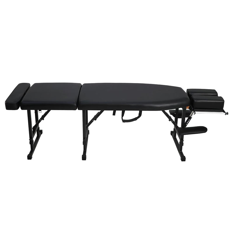 Royal Massage Sheffield 160 Elite Professional Portable Chiropractic Table - Lightweight Adjustable Folding Design (Charcoal)