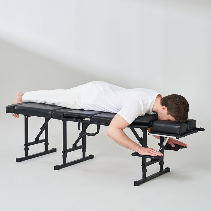 Royal Massage Sheffield 180 Chiropractic Adjusting Table – Professional Portable Drop Table for Chiropractors – Foldable with Adjustable Legs, Headrest, Thoracic & Pelvic Drops