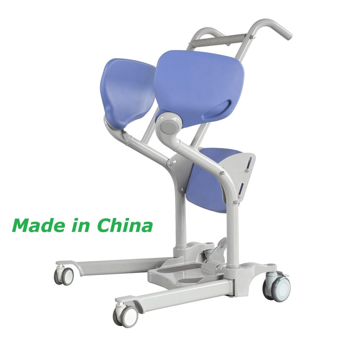 Helsevesen Manual Standing Transfer Aid with Adjustable Legs, Stand Assist Patient Lift, Home Transfer Assist Trolley, Sit to Stand Aid, Intended for Users 4'11" - 6' 6"