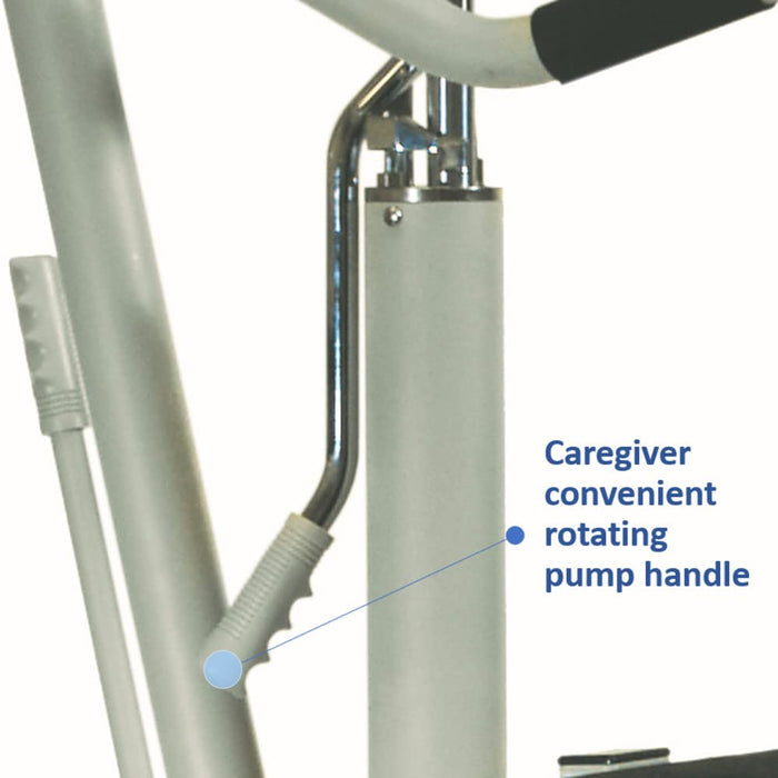 Invacare GHS350 Get-U-Up Hydraulic Sit to Stand Patient Lift, 350 lb. Weight Capacity