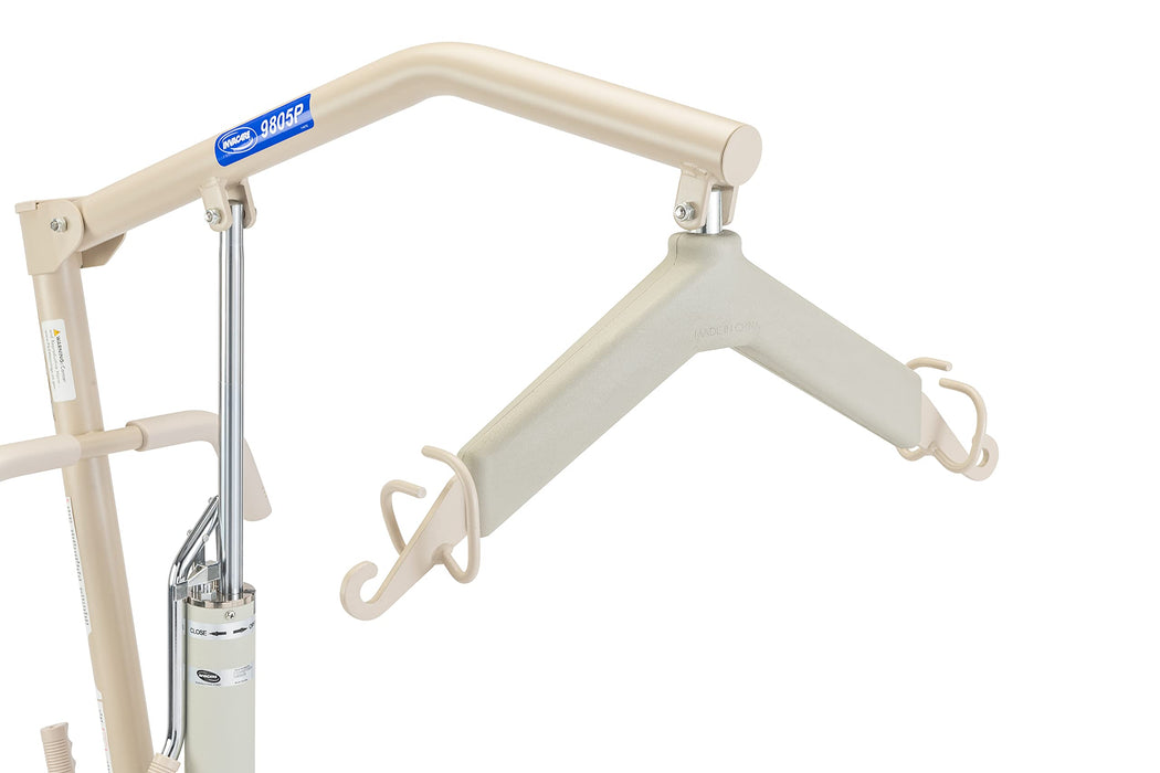 Invacare Lightweight Hydraulic Patient Lift, White, 450 lb. Weight Capacity, 9805P, Beige