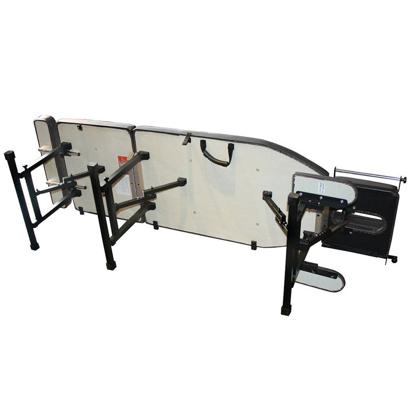 Royal Massage Sheffield 160 Elite Professional Portable Chiropractic Table - Lightweight Adjustable Folding Design (Charcoal)