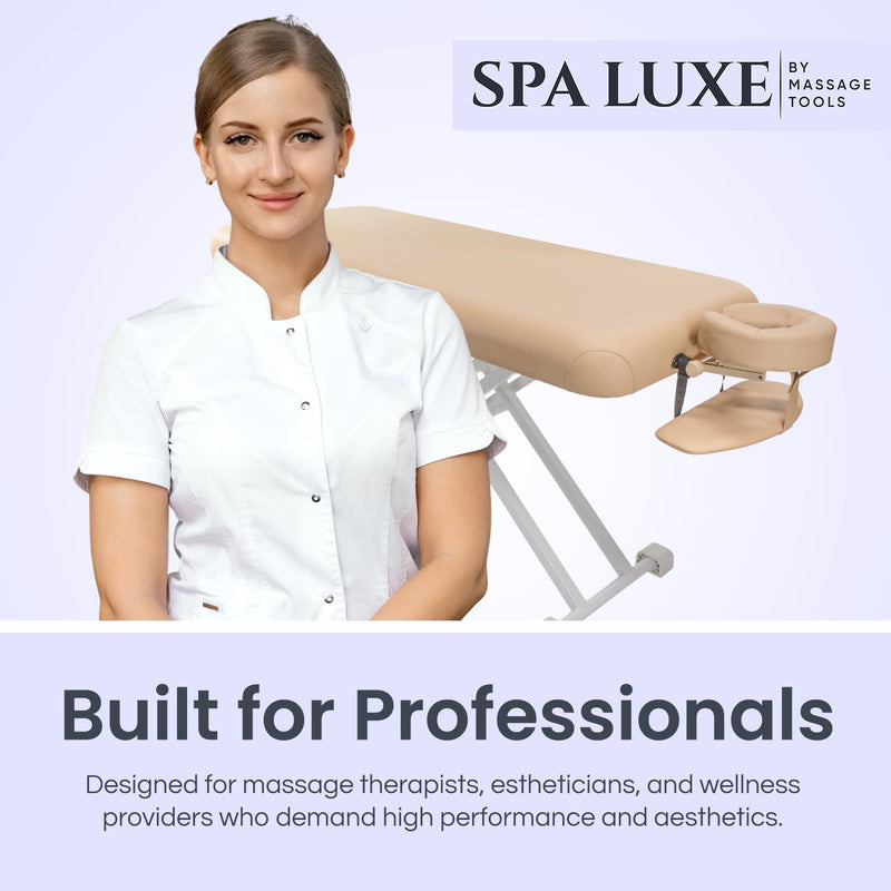 Spa Luxe - Electric Massage, Spa, and Treatment Table - Quiet German Motors, Adjustable Height and Foot Control, ADA Compliant Treatment Table for Esthetician, Massage Therapists and Spa Professionals