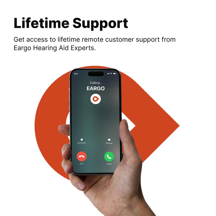EARGO Eargo 8 Virtually Invisible Self-Fitting FDA-Cleared OTC CIC Hearing Aids - Most Advanced Model with Smart Sound Adjust and Sound Match Technology, Rechargeable, Lifetime Customer Support
