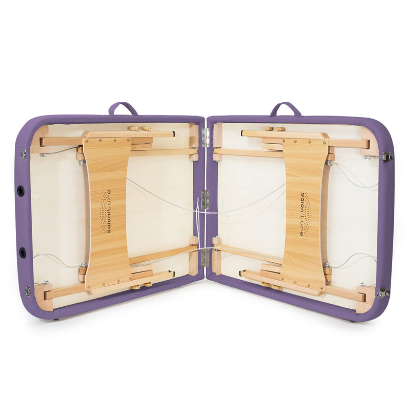 Saloniture Basic Portable Folding Massage Table - Lavender