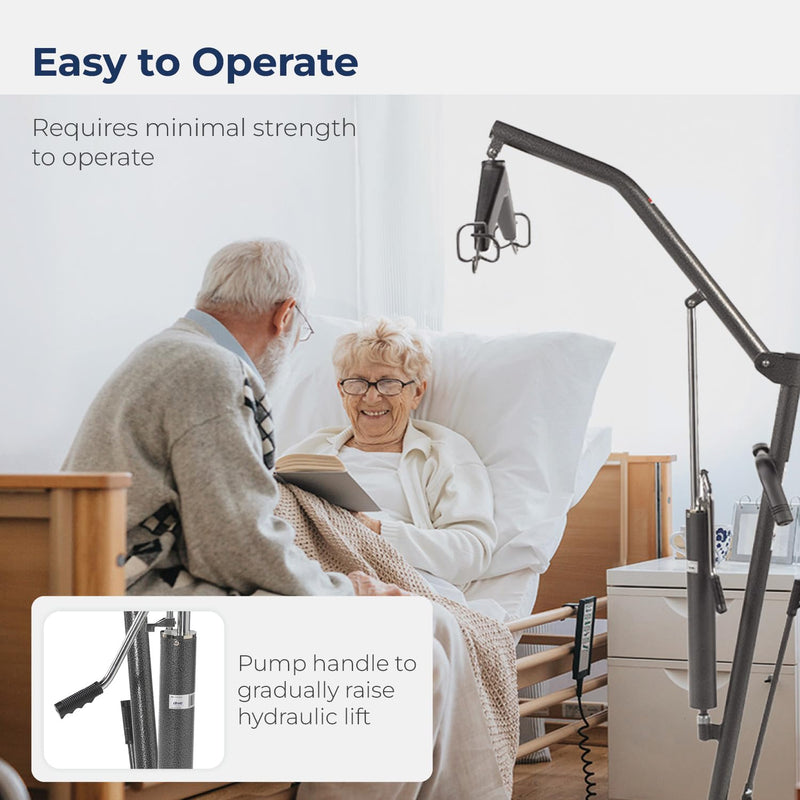 Drive Medical 13023SV Handicap Hydraulic Lift, Silver Vein 5 Inch (Pack of 1)