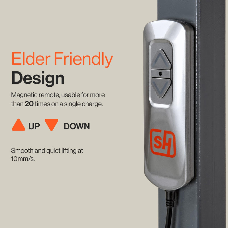 SuperHandy GoRise Electric Floor to Stand Lift – Support Up to 500 Lbs, Floor Lift Chair for Elderly, Patent Pending