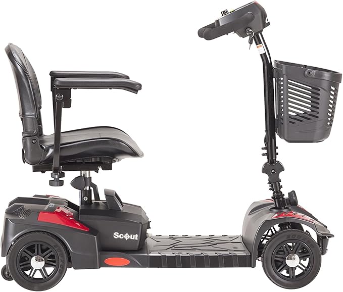 Drive Medical Drive Medical Scout Compact Travel Power Scooter, 4 Wheel