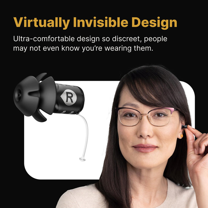 EARGO Eargo 8 Virtually Invisible Self-Fitting FDA-Cleared OTC CIC Hearing Aids - Most Advanced Model with Smart Sound Adjust and Sound Match Technology, Rechargeable, Lifetime Customer Support