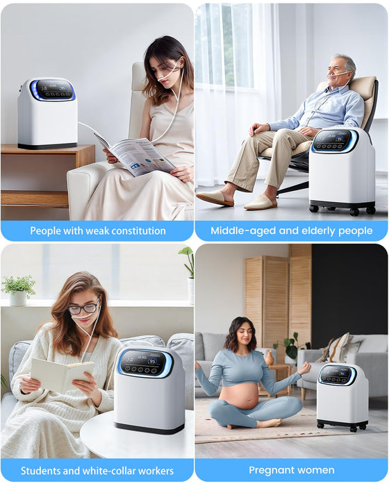 Oxygen Concentrator Machine,1-9L Ajdustable Oxygen Concentrator,Low Noise Portable Oxygen Concentrator,95% Oxygen Concentrator Machine for home use