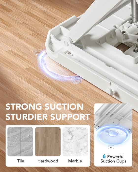 HUANUO 2-in-1 Electric Chair Lift for Elderly – Floor Lift & IP68 Waterproof Bath Lift for Tub, Foldable, 308 lbs Capacity, Remote Control, Height Adjustable 2.3"-18.9", for Fall Recovery & Home Care