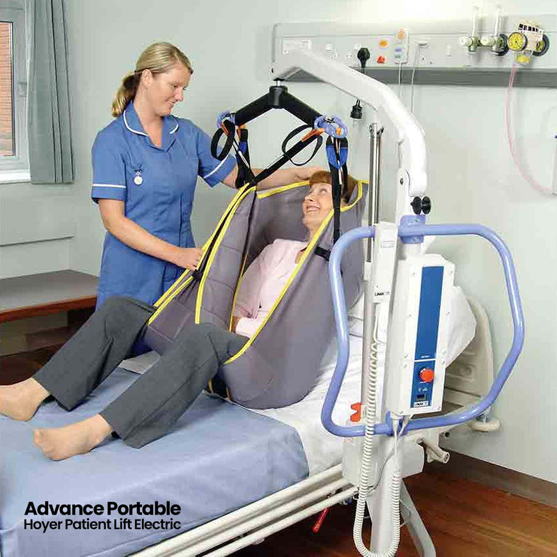 Joerns Hoyer Advance Portable Patient Lift | Electric Power | Lightweight and Robust | Safe Working Load 340 Lbs