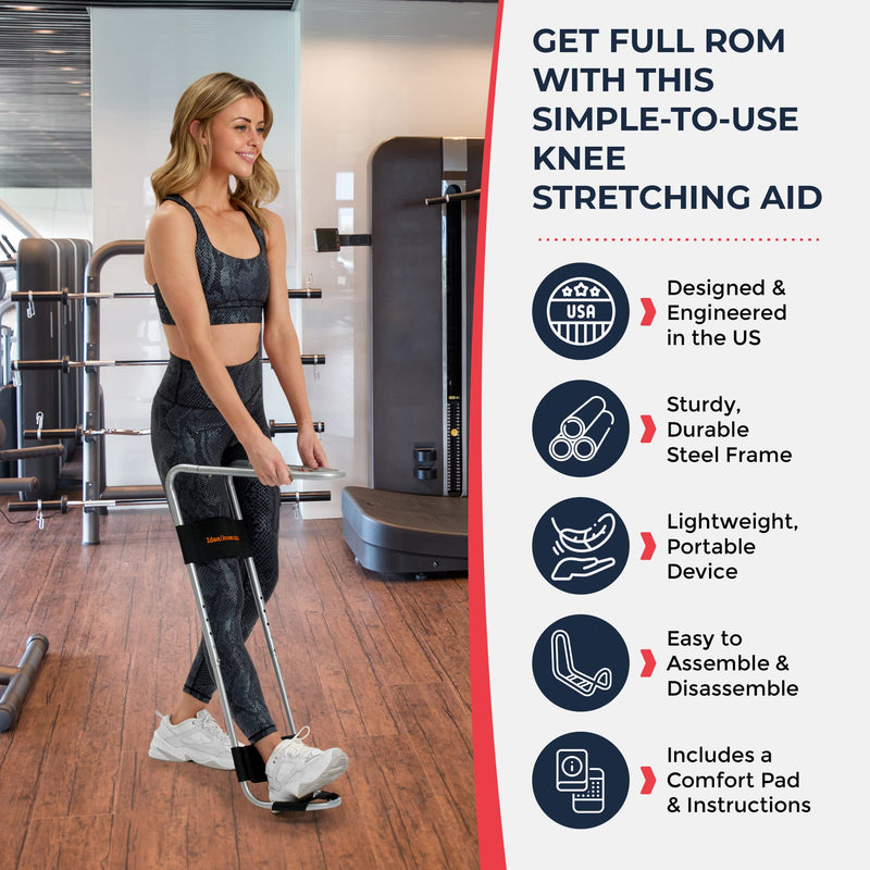 IdealKnee One Pad - Advanced Knee Extension & Pain Relief Device - Endorsed by PTs & Surgeons - Ideal for ACL, MCL Recovery, Athletes, Therapy & Rehab