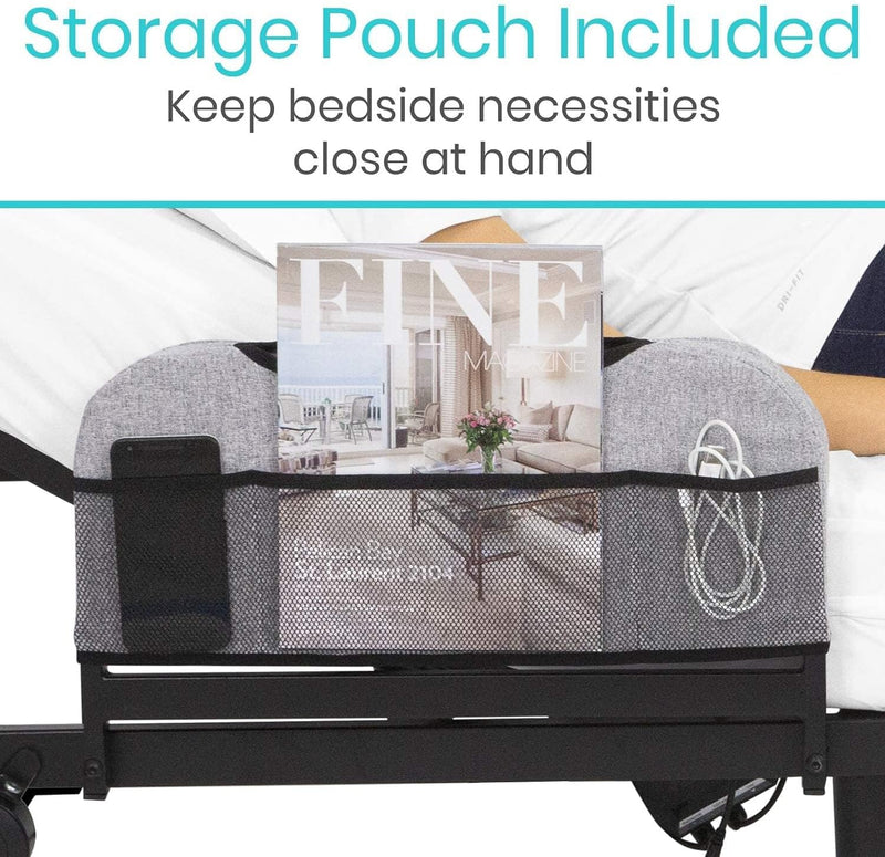 Vive Adjustable Bed Base Frame (Twin) - Electric Heavy Duty Metal Platform Bed Frame with Adjustable Base for Hospital Mattress - Remote for Head, Leg & Foot Incline - Dual USB Ports - Easy Assembly