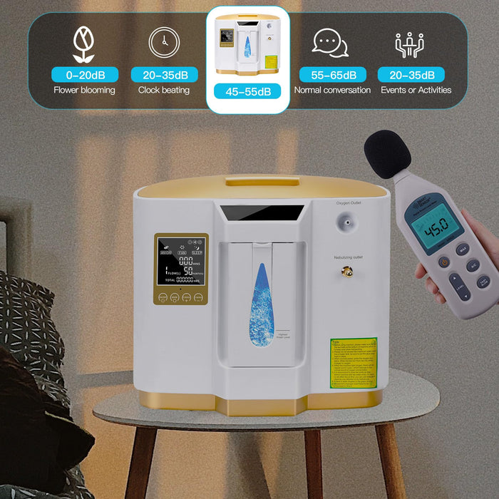 Oxygen Concentrator, Oxygen Concentrator Machine, Portable Oxygen Concentrator, Oxygen Machine for Home Use,with Oxygen Tubing, Portable
