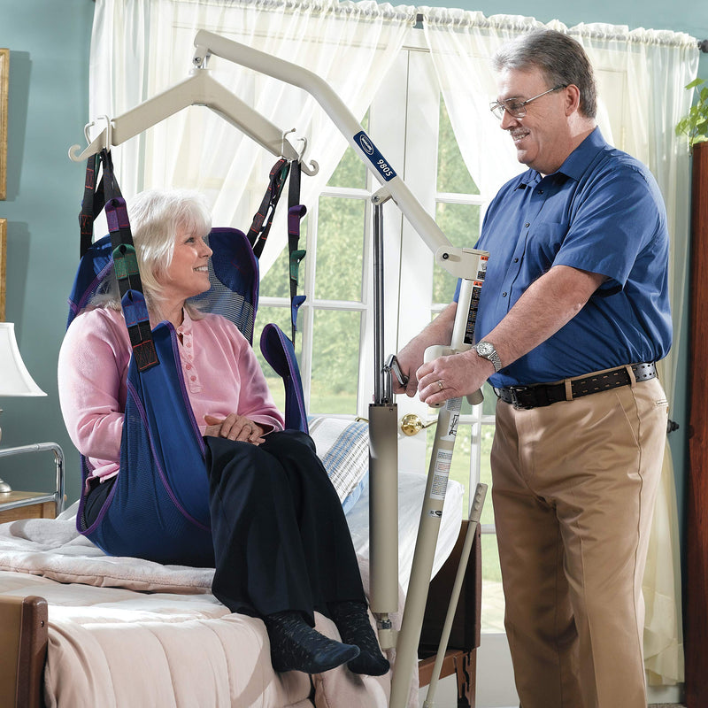 Invacare Lightweight Hydraulic Patient Lift, White, 450 lb. Weight Capacity, 9805P, Beige